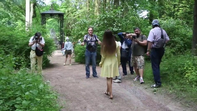 lilly nude in public