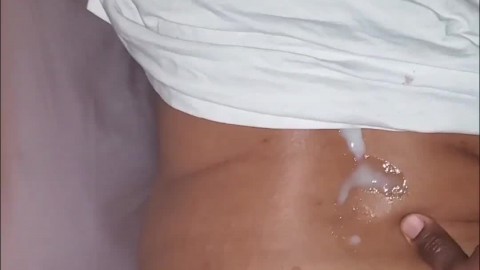 Ebony Gets Covered In Multiple Cumshots