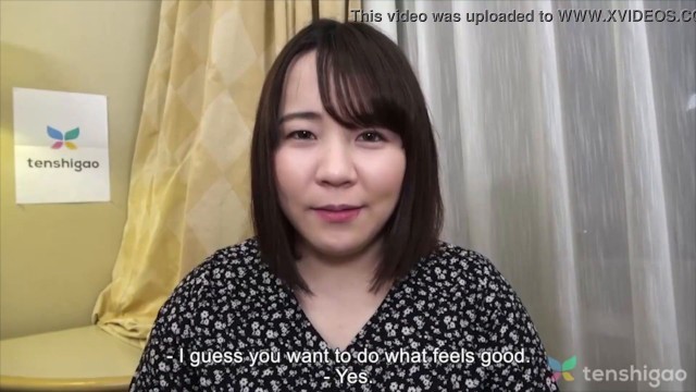 Interview - Japanese amateur chubby cute girl in lingerie gets naked and sucks cock and shows us her pussy - Couch casting with 