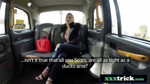 Busty Scottish Babe Georgie Lyall Fucked On Back Seat Of Taxi