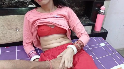 Indian married couple first night full romance sex with hindi audio DESISLIMGIRL part 1
