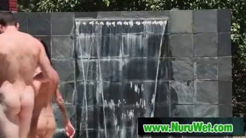 Milf masseuse sucking in pool before nuru massage - Brandy Aniston, Romeo Price