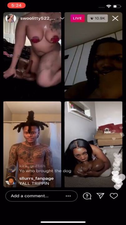 Saedemario Makes Thick Ebony and Redbone Get Naked For Instagram Live