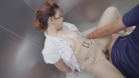Sex in elevator with hentai neighbor | Go search swag.live @lalasexy
