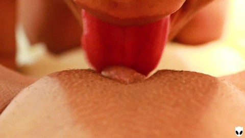 Close up Pussy Eating Big clit licking until Orgasm POV Khalessi 69