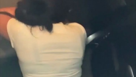 Pretty slim thick pawg with a perfect ass gets bent over and fucked in public