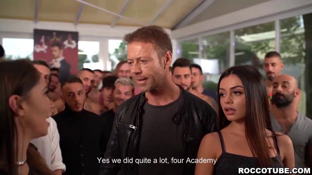 Gorgwous porn stars Malena Nazionale and Martina Smeraldi accepted the 69 dick challenge with Rocco Siffredi has prepared.Which 