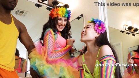 Teens Freeused Before Pride Parade- Aubree Valentine, Kimmy Kim