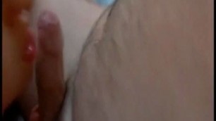 Hot MILF stirps and sucks a cock