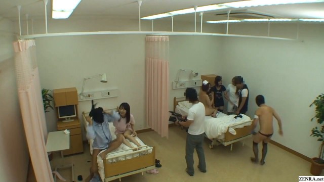 Japanese CMNF naked hospital prank TV show, uploaded by ...