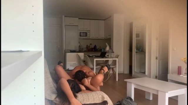 Muscle Cock Neighboor chick came to watch Disney