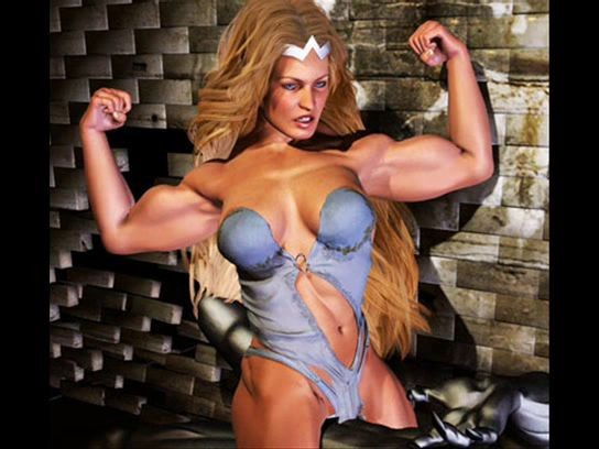 Mixed Wrestling 3D art amazon comic