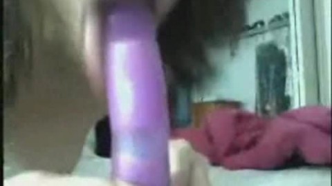 A girl and her dildo (anal and vaginal)