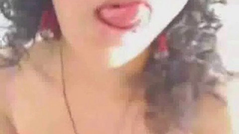 Curly Haired Latina Teasing On Cam