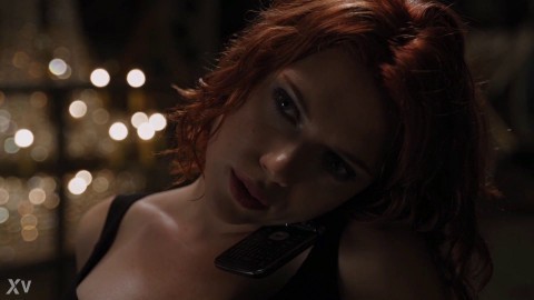Scarlett Johansson -- Avengers cleavage