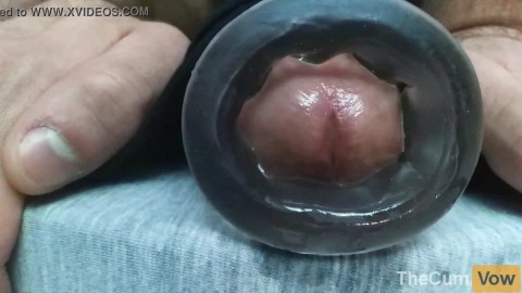 SUPER CLOSE UP: Massive COCK Dripping a lot of Cum (Twitter: @TheCumVow)