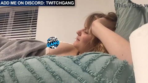 Twitch Streamer Accidental Nip Slips in bed 198
