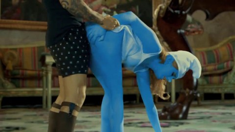 Smurfs 2 A Xxx Adult Parody Papa Smurf Brainy And The New Smurfette Teen Facial Compilation