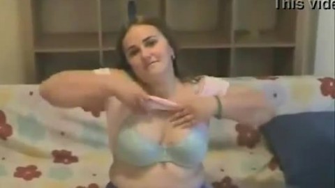 Horny Fat Chubby Teen showing her Hairy Pussy