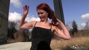 Jana public sex casting pickup outdoor fuck redhead