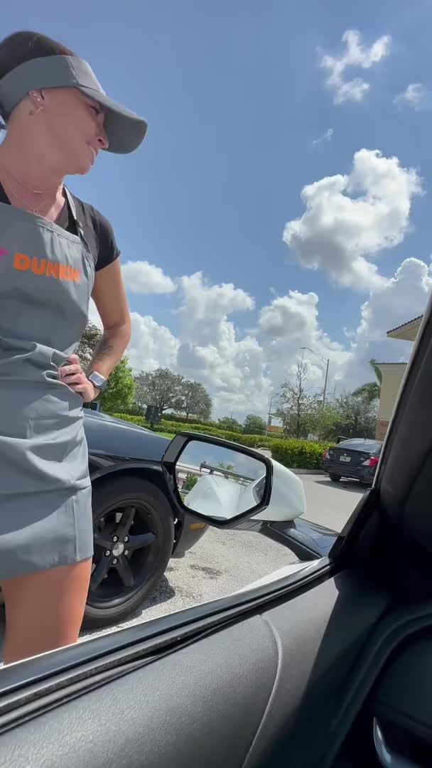 Dunkin’ Donuts worker rides cock - sexonly.top/kgtwtr