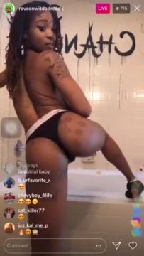 Ebony stripper I met on Blackere.com nip slip on IG live