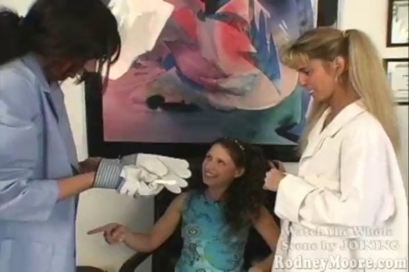 When PORN WAS FUN!! Lena Ramon visits HOWARD the DENTIST, and his assistants Ashley Shye and Mia Domore
