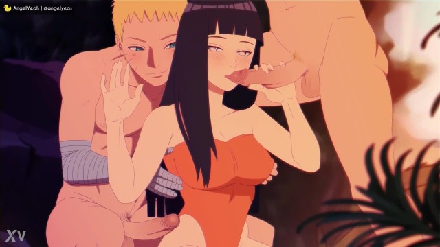 Hinata getting Shadow Cloned