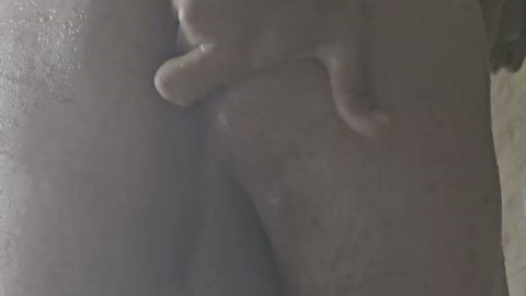 Holestiffer Finger Fucking His Ass in the Shower