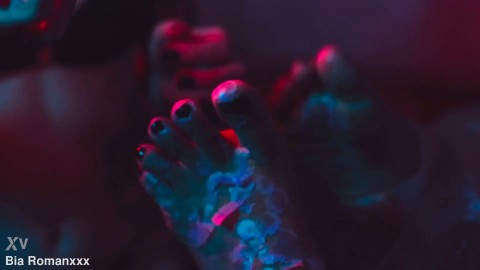 Wax Play on Feet Session