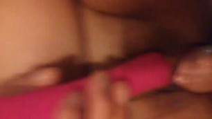 Sex with wife while she playing with vibrator