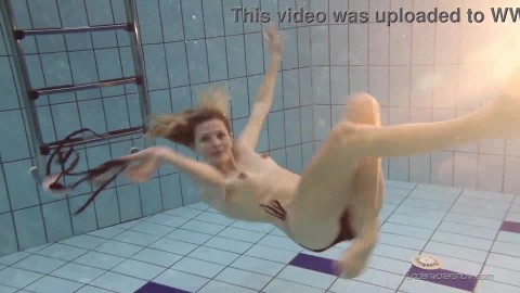 Hot underwater chick Nastya naked and hot