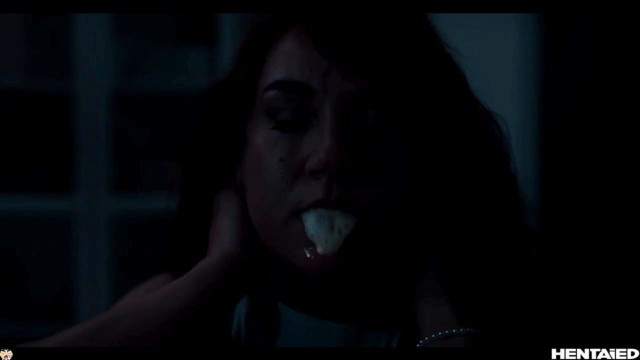 Brunette attacked by alien monster with gigantic tentacle cocks that roughly fucks & CUM loads her pussy and body