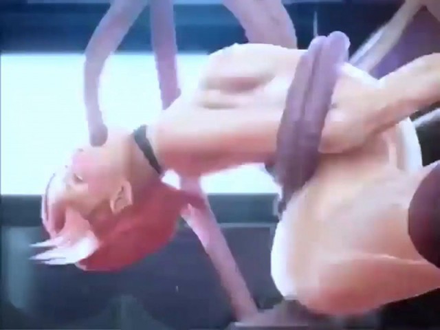 Cute girl get anal with alien - Hentai 3d 15