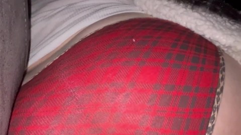 My red plaid panties