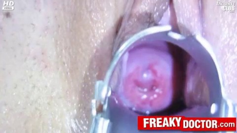 Old freaky gyno doctor on young pussy