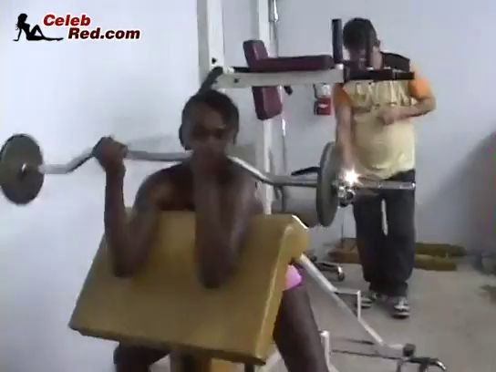 Athletic Dark Hotties Working Out Naked Rashida Grace Joneses Black porn