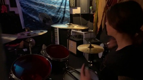 Felicity feline drumming long jam porn
