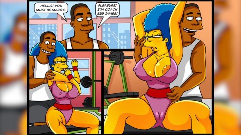 Butt on the nape project! Big butt and hot MILF! The Simpsons Simptoons porn