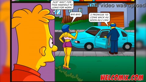 Barty fucking his friend's mother - The Simptoons Simpsons porn joi