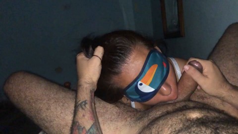 Submissive Cock Sucking Slut Blindfolded porn
