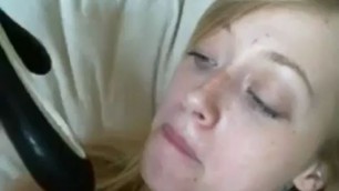 Blonde Slut Vibrating Her Pussy And Orgasming
