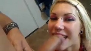 Sexy Blonde Slut Loving Cock