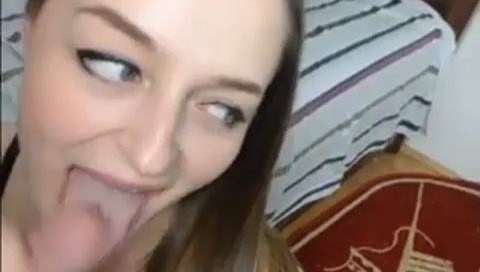 European Slut Sucking Her Boyfriends Cock