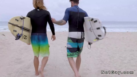 Gay surfers anal fucking after catching a few San Diego waves