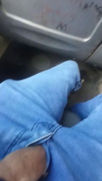 flashing for girl in bus