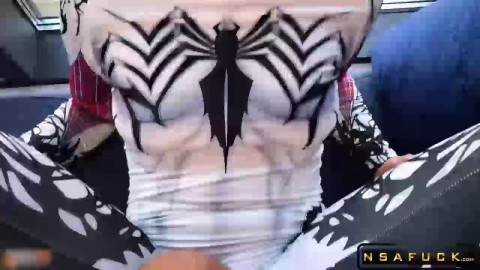 Anti Venom Deep Sucking and Sensual Fucking Cosplay