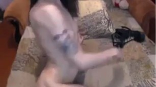 Skinny Tattooed Slut With A Gaping Pussy