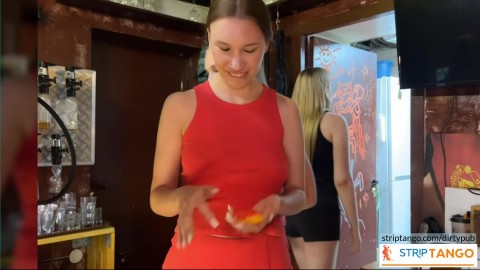 Make a Difference: Support and Engage in Our Journey Together! These lesbians are working in a cafe. But what they do behind clo