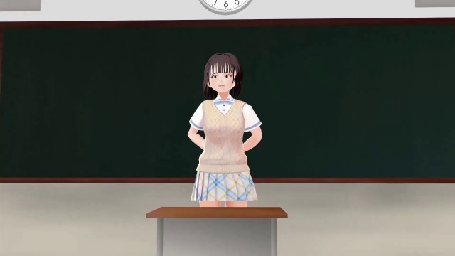 Toyota Nono Anime girl introduce herself with japanese uniform.【upskirt】